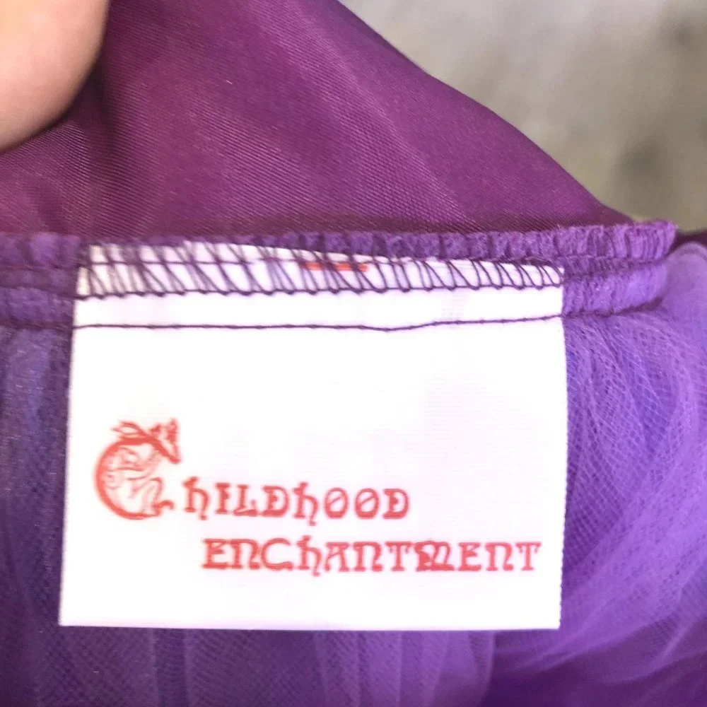 New Violet Purple Leotard & Tutu by Childhood Enchantment Medium Floral Ribbon M